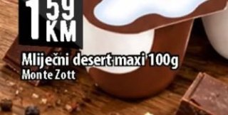 Milječni desert maxi 100g Monte Zott